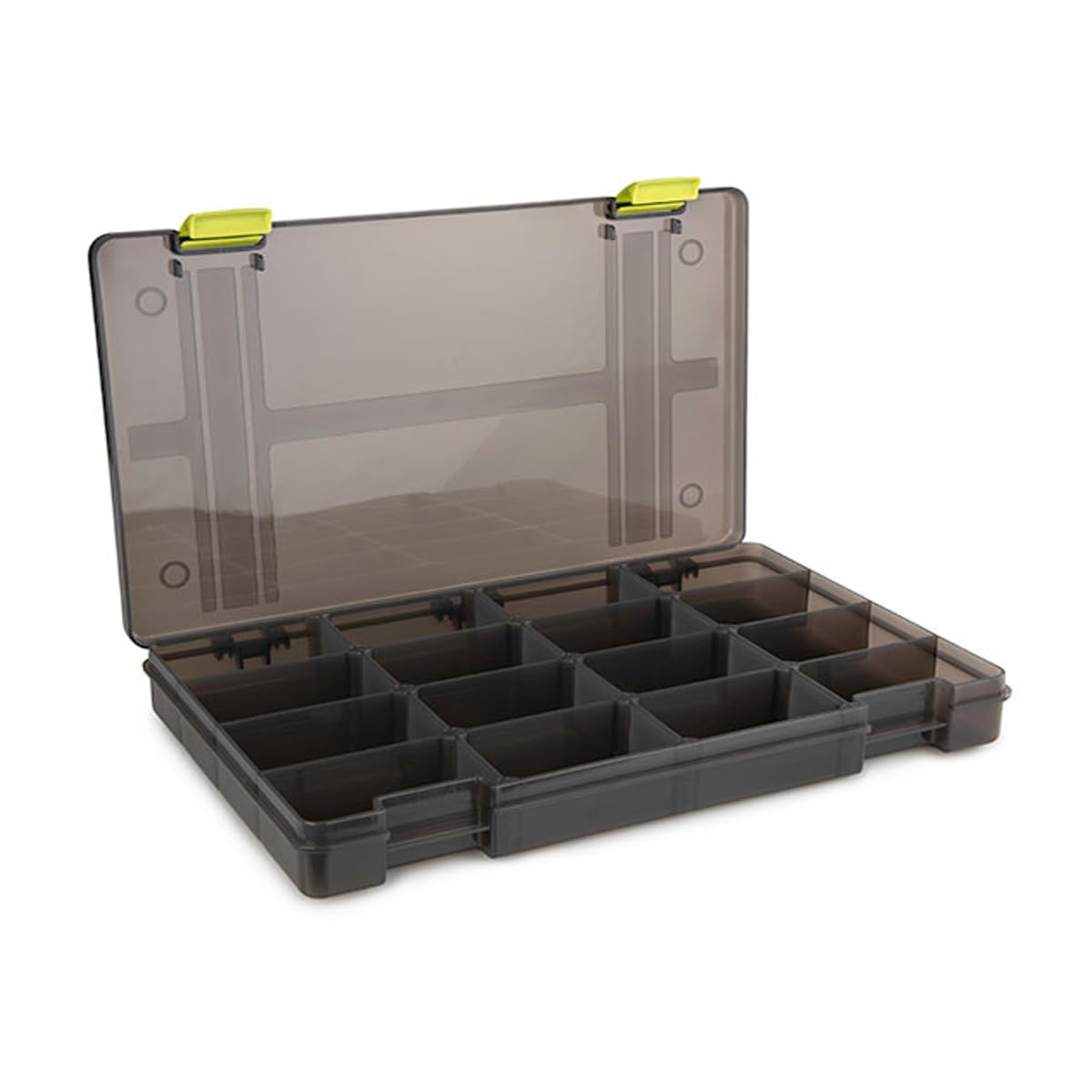 Fox Matrix Storage Box Shallow 35.6 x 22 x 4.5 cm - Tackle Box for Feeder & Pole Accessories, Fishing Box, Accessory Box for Feeder Baskets and Floats