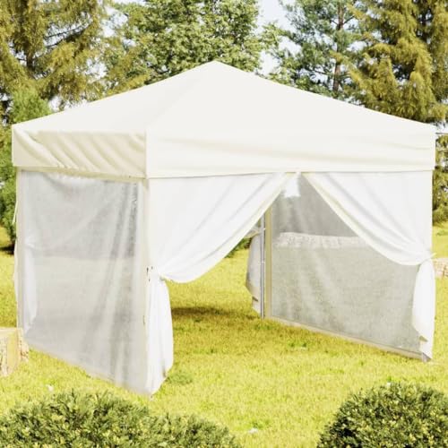 Genérico Carpa para Fiestas Plegable con Paredes Laterales Crema 3x3 m,Casa y jardín,Jardín,Artículos de Exterior,Estructuras de Exteriores,Carpas y cenadores-93529