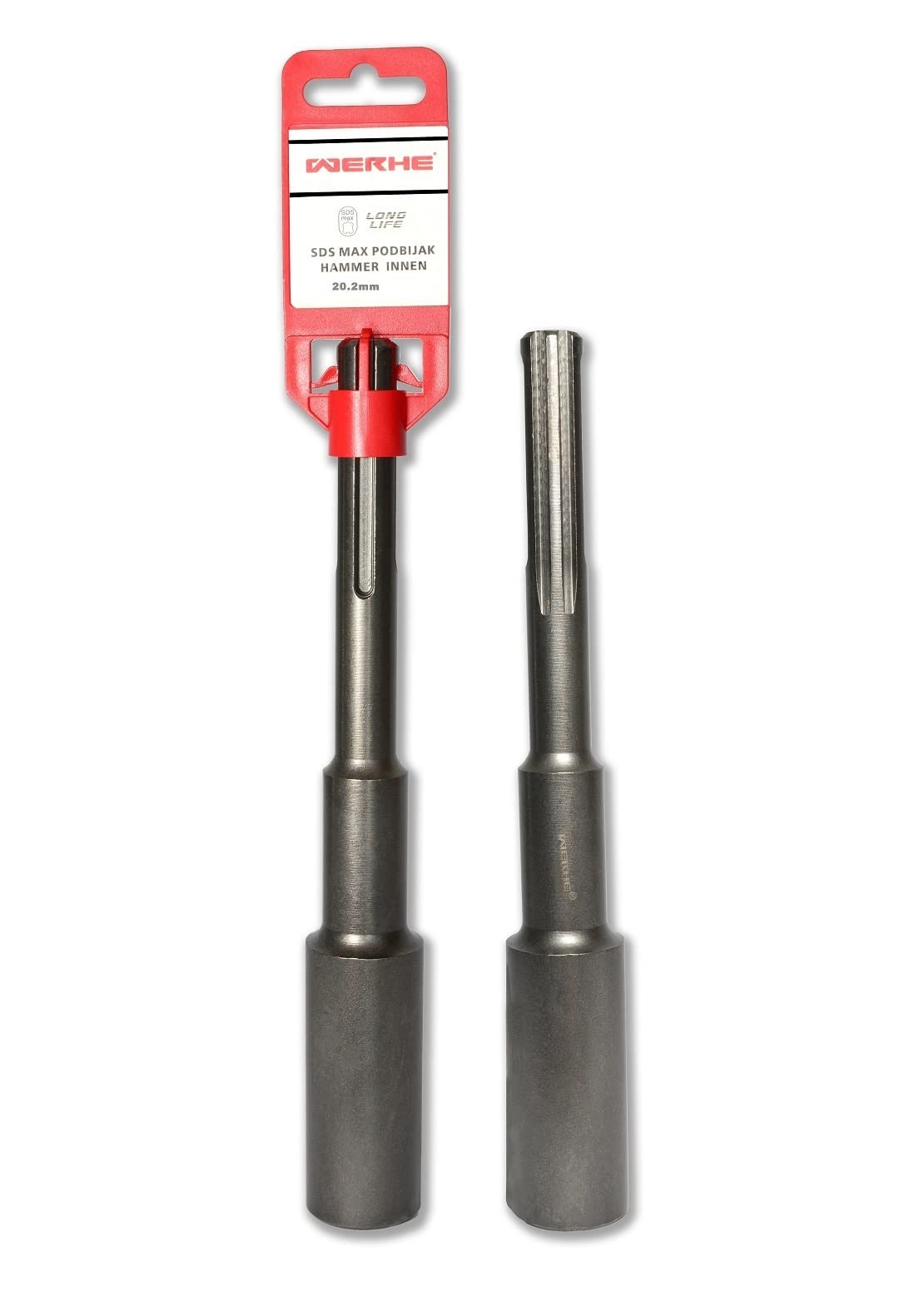 WERHE ® 20.2x35x257 Clavadora profesional de tierra reforzada Martillo de piquete SDS Max