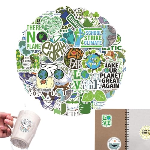 Scelta ecologica: mostra il tuo amore per la natura con i nostri adesivi ecologici. Ogni adesivo è unico e misura da 2 a 3 pollici, senza ripetizioni per evitare duplicati o disegni mancanti. Decorare con la coscienza pulita.