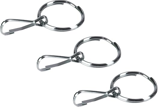 HealthSmart Zipper Ring Pulls Zipper Tabs For Clothing, Zipper Assist, 3 Count, 1 Inch Diameter