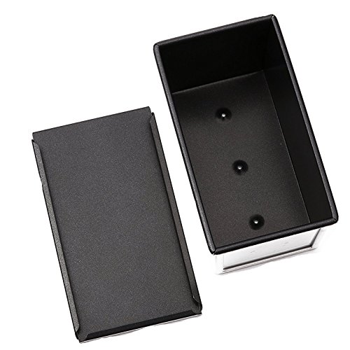 SANNENG 450g Loaf Pan Non-Stick Baking Pan with Lid (2pcs/set)