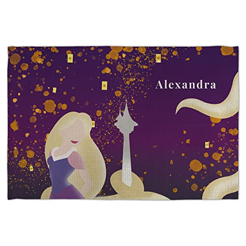 LolaPix Mantel Infantil Personalizado. Mantel Personalizado. Mantel Individual Disney. Mantel Tela. Rectangular 30x45 cm. Varios diseños. Tangled