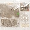 Yimobra Memory Foam Bath Mat, Super Soft Absorbent Bathroom Rug Non Slip 24x17 Inch, Quick Dry, Machine Washable Floor Carpet for Tub Shower, Home Decor Accessories, Beige #3