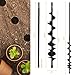 Auger Drill Bit for Planting 2x32'' - with Extension - Spiral Hole Planter for Bulbs, Fence Posts, and Umbrella Holes - 3/8'' Hex Drive Drill- Gardening Hole Digger Yard Tools