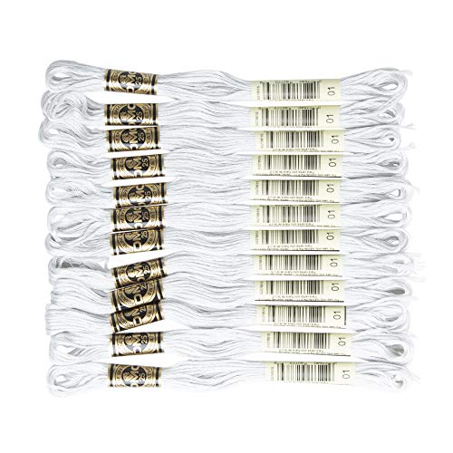 Image of DMC DMC25B #25 Thread Embroidery Thread 12 Bundles #01 Gray