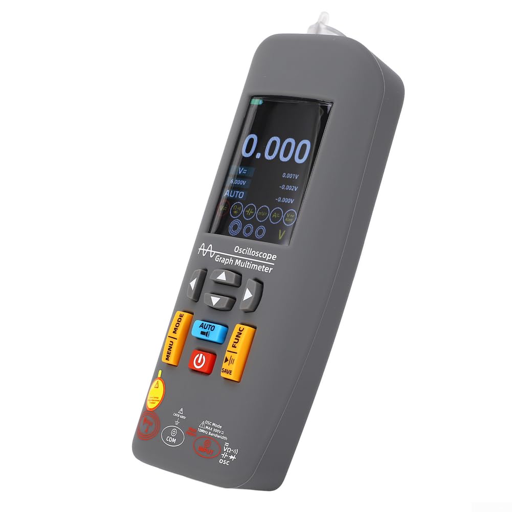 BSIDE O1X Digitales Oszilloskop Multimeter 3-in-1 Grafisches Messgerät mit 10MHz Bandbreite, 48MSa/s Abtastung für Spannung Strom Widerstand Kapazität Diode