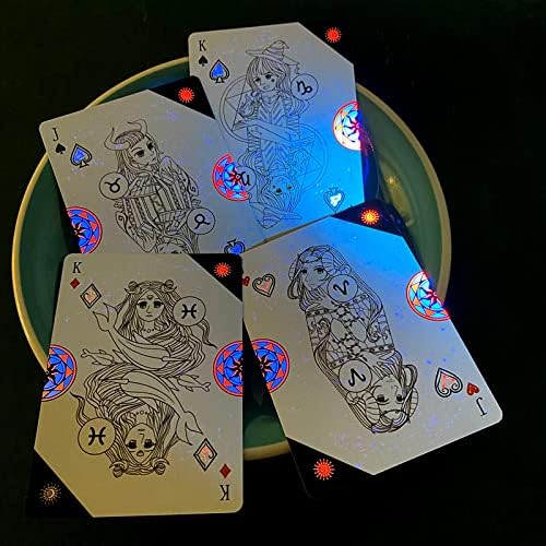 Miniatura 6 de Baraja de cartas de póquer con fluorescencia púrpura para niños y adultos, baraja de cartas para juegos de cartas para fiestas