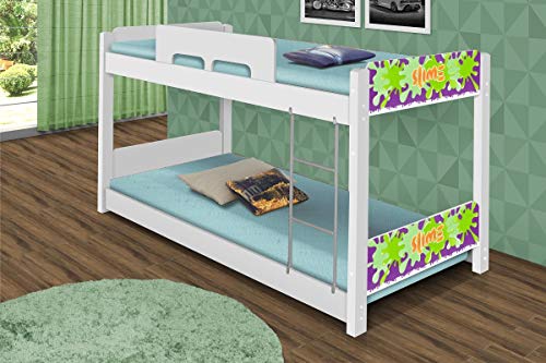 Beliche Baixa Solteiro com Colchões Slime Menino