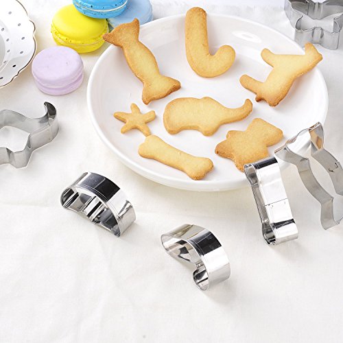 Gwhole 26 Pcs Cookie Cutter Set, Mini Animal Unicorn Classic Shape Cookie Cutters For Kids Christmas Winter Holiday #TOP3