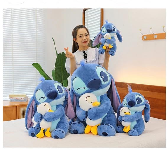 Image of Babique Hug Duck Stiffy Plushie Stuffed Plush Teddy Bear Soft Toy |Ideal for Birthdays & Special Occasions Girls /Boys, Baby Kids -Blue (30Cm)
