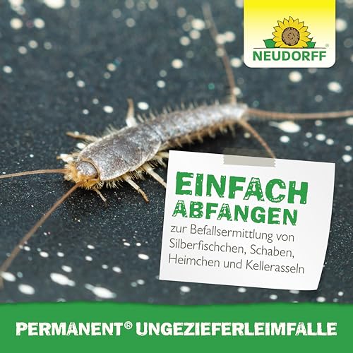 Silberfischfalle Neudorff Permanent Ungezieferleimfalle 2 Stück