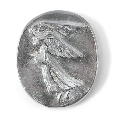 Guardian Pocket Angel Coin with Serenity Prayer Card - Token Charm for Wallet or Car - Sourced Earth Therapy