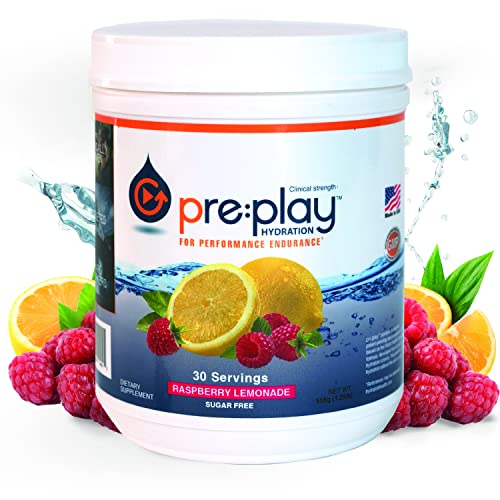 Pre:play Hydration And Energy Drink Powder, Raspberry Lemonade - 30 Serving Tub #TOP1
