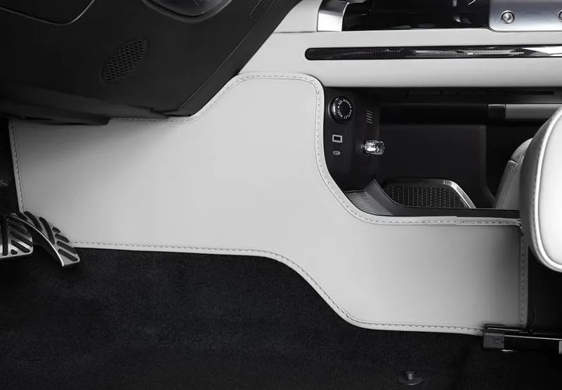 JETOUR G700 Leather Kick Protector Mat for Passenger and driver Side Glove Box Orange Interior Protective Cover 2025+ (White)