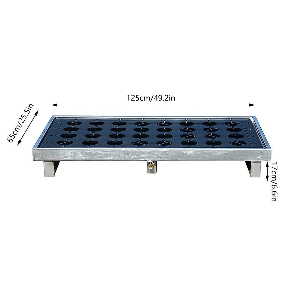Palé Metálico De Contención De Derrames | Plataforma industrial de acero para contención de derrames | Espesor de 2,0 mm | Para transporte(Azul)