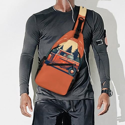 Bolso bandolera casual para hombro y pecho deportivo miniatura 7