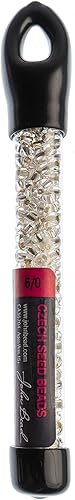 Miniatura 36 de John Bead Czech Glass Seed Beads 6/0 Ruby Silver Lined Beads for Jewelry Making Crafts, 23g Vial