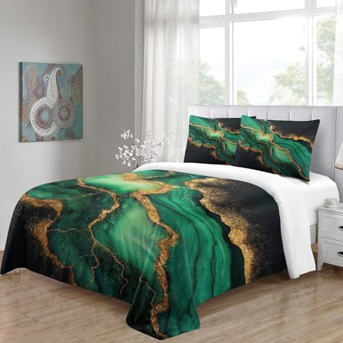 Housse de couette effet marbre 200x200 lavable en machine - 8