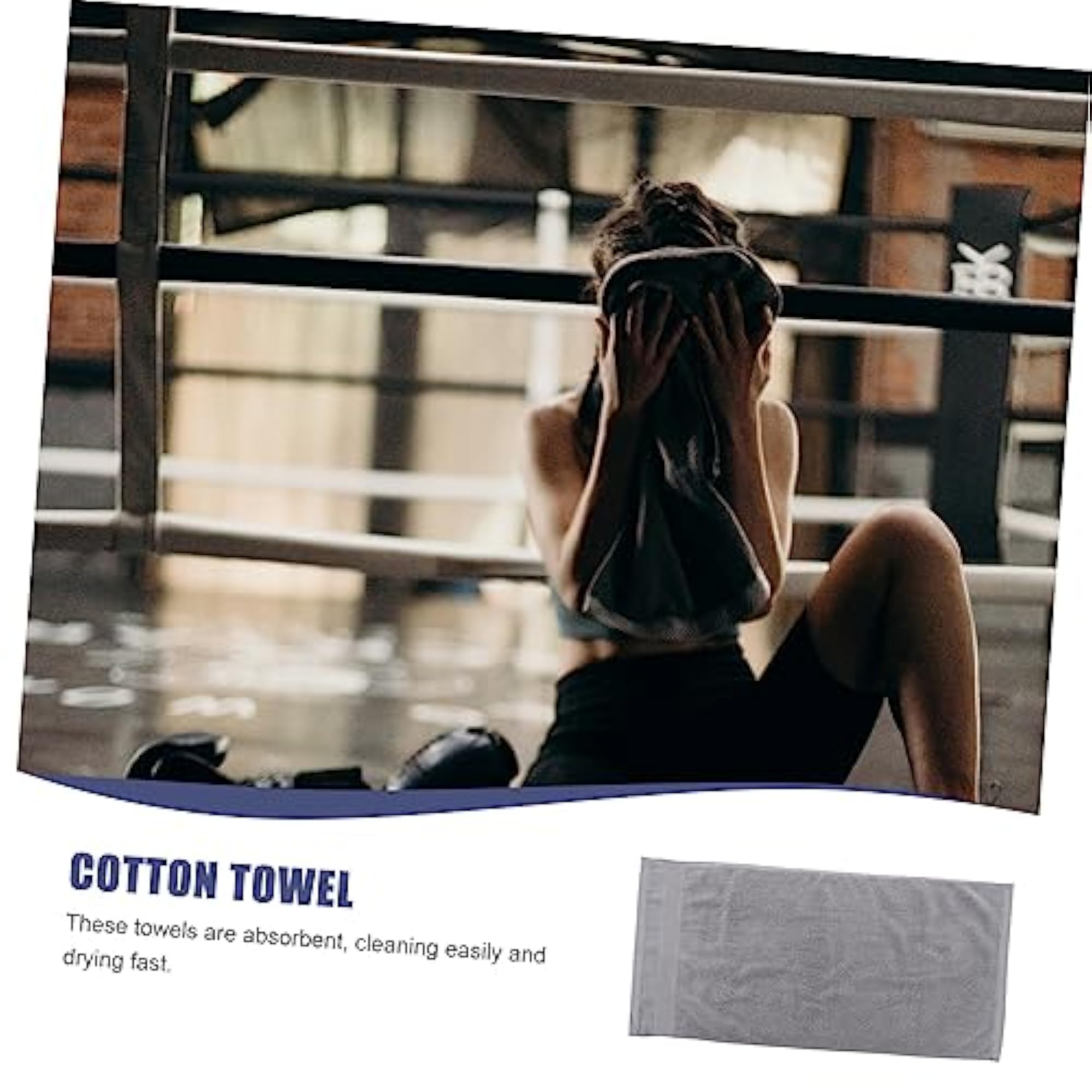 2pcs Household Cotton Washcloths for Cleansing