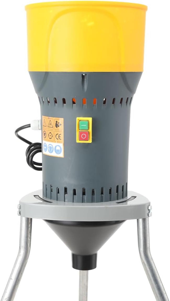 Electric Grain Mill, 25L/6.6 Gallons Dry Grain Mill Grinder Electric, Farm Home Wheat Grinder for Spice Rice Coffee Feed Flour, w/ 5 Sizes Sieves & Tripod