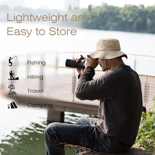 Image of Bucket Hat Wide Brim UV Protection Sun Hat Boonie Hats Fishing Hiking Safari Outdoor Hats for Men and Women