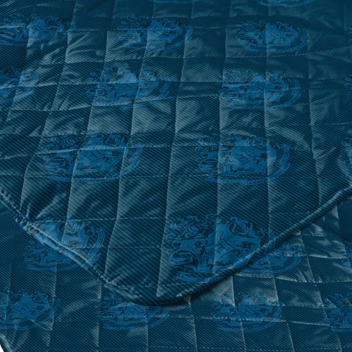Image of Warner Bros Harry Potter House Crest Sampler Quilted Throw Blanket, Wizarding World Design, Adults Boys Girls, Soft Lightweight Bedding for Bed, or Couch, 60 x 80 inches