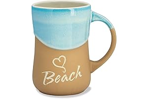 Delightful Beach Vibes in Every Sip: Decorative Wave Coffee Mug