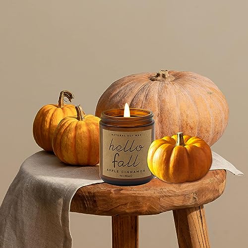 Fall Decorations for Home - Fall Candles, Gifts for Women, Natural Soy Wax Apple Cinnamon Scented Candles Fall Decorations for Home - Fall Candles, Gifts for Women, Natural Soy Wax Apple Cinnamon Scented Candles