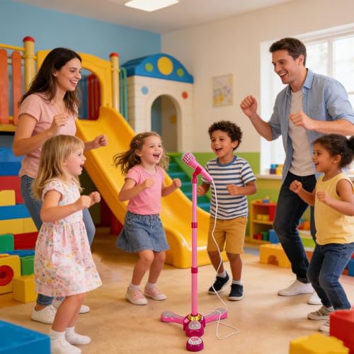 Microphone pour enfants sans fil réglable pour chanter a la maison - 2