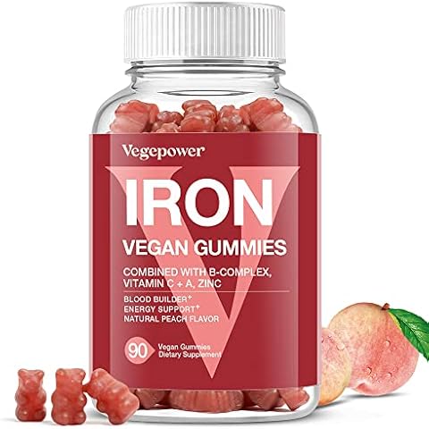VEGEPOWER Vegan Iron Gummies Supplement Cover
