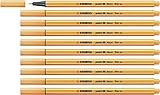 STABILO Point 88 Fineliner Pen,Neon Orange,Pack of 10