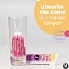 U by Kotex Click Compact Tampons, Super Absorbency, Unscented, 16 Ct (Pack of 4)