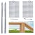 Muzata Swage Lag Screws Left & Right 40 Pack for 1/8" Cable Railing System,T316 Stainless Steel Stair Deck Wood Post Horizontal Vertical Balustrade Hardware (20 Pairs) CK17,Series CA1 CD1 CS1