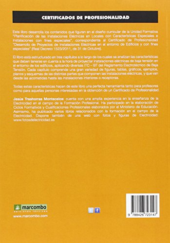 *UF1335 Planificación de las instalaciones eléctricas en locales con características: especiales e i