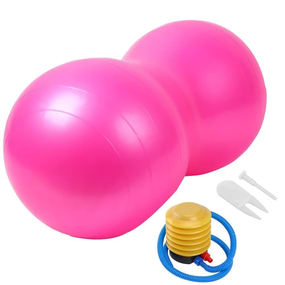 powerest Peanut Ball Size 45x90 cm Shaped Swiss Stability Yoga Exercise Balance Ball for Kids Labor Birthing Physio Therapy Fitness Gym Workout Exercise Ball (B0CBQHC8GH) Amazon Price History, Amazon Price Tracker