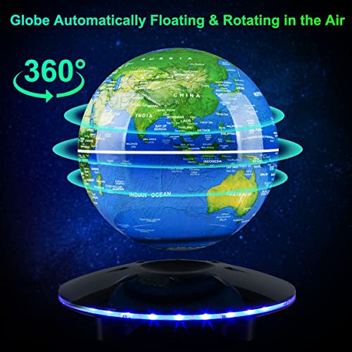 Schwebender Globus UVEHAS mit LED und automatischer Rotation