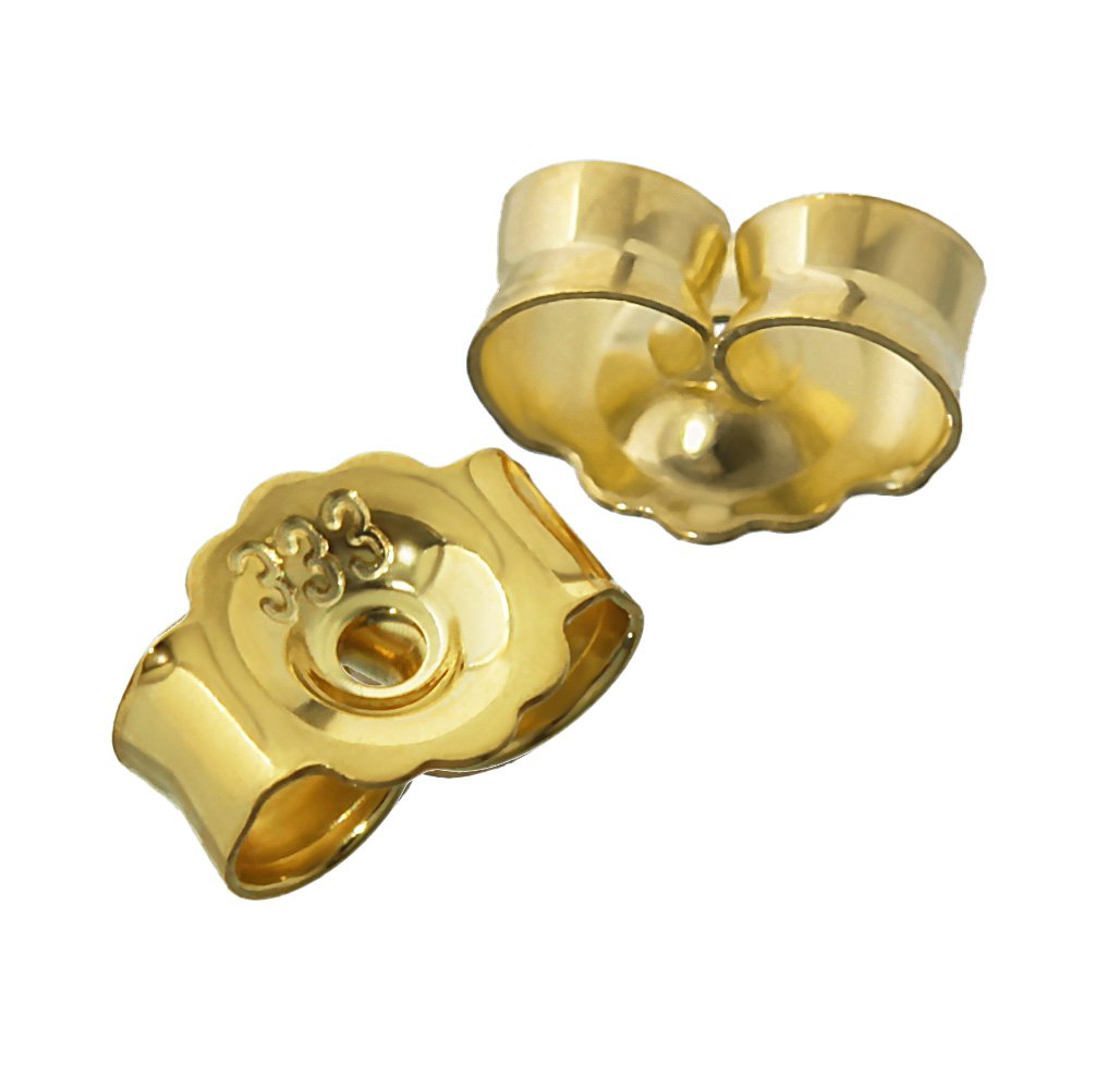 NKlaus Gegenstecker aus 333 Gelbgold 8 Karat, 3 Paar, 5,4mm