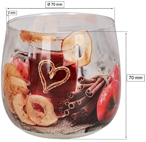 KOTARBAU® Set di 3 candele profumate in vetro con