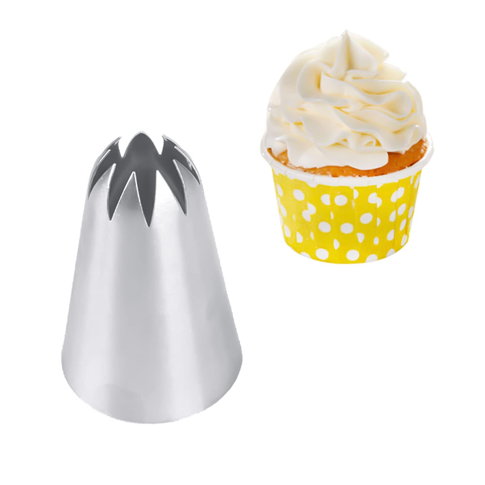 Picaru - Kit 41 Pezzi Per Decorazione Torte: Beccucci In Acciaio Inox E Sac à Poche In Silicone - 4