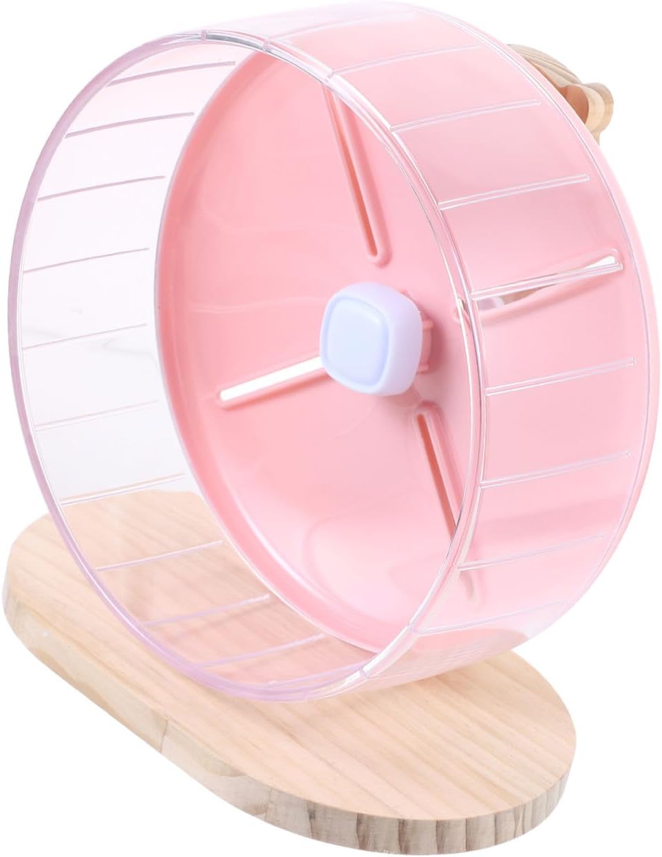 Silent Hamster Wheel with Stand 20cm Pink Stable Exercise Wheel for Hamsters Chinchillas and Hedgehogs Small Animal Play