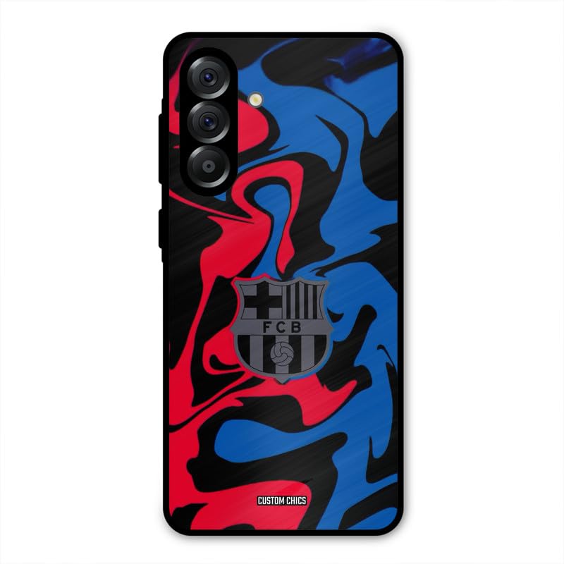 Image of PrintShield FC Barcelona Comic Back Cover for Samsung Galaxy A56 5G, Shockproof Printed Phone Case with Soft TPU Sides & Anti-Slip Grip