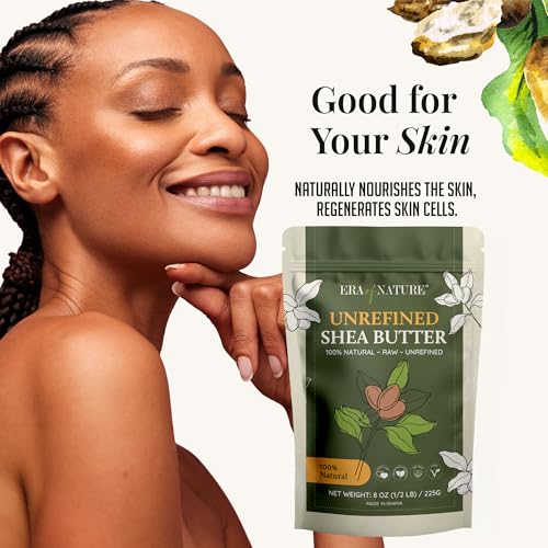 Organic Unrefined Raw AFRICAN IVORY WHITE SHEA BUTTER, for Anti Aging Dry Skin Base Beauty, Use Alone or in DIY Body Butters, Soaps, Lotions and lip balm - (Ghana) - 8oz - Image 4