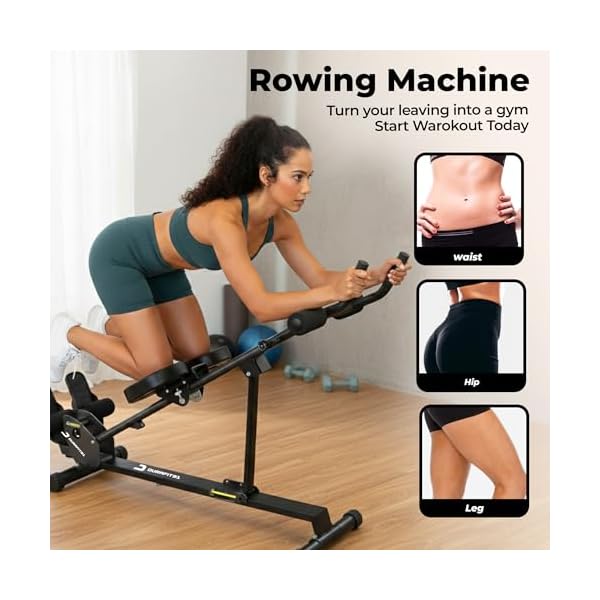 Durafit91™ Scullos Rowing Machine with AB Trainer | Home Gym Fitness Equipment | 150 Kg Capacity | LCD Display 2 Durafit91™ Scullos Rowing Machine with AB Trainer | Home Gym Fitness Equipment | 150 Kg Capacity | LCD Display - Image 2