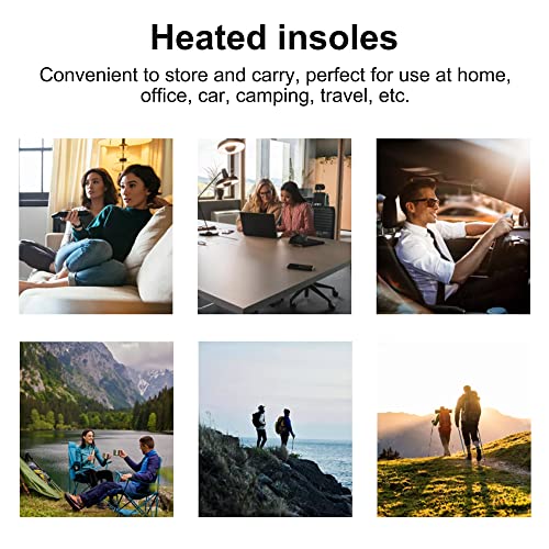 Vicfone Palmilhas de sapato aquecidas por USB Almofada de aquecimento elétrico para pés Aquecedor de