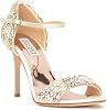 Badgley Mischka Womens Tampa Embellished Heel Evening Shoe Heeled-Sandals