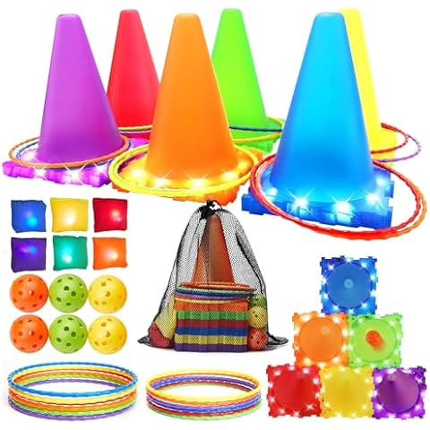 JUYOUNGA Light Up 3 in 1 Carnival Game Set Cover