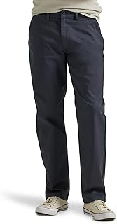 Mens Flat Front Relaxed Straight Pant
