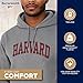 Ivysport Harvard University Hooded Sweatshirt, Essential, Heather Grey, X-Large