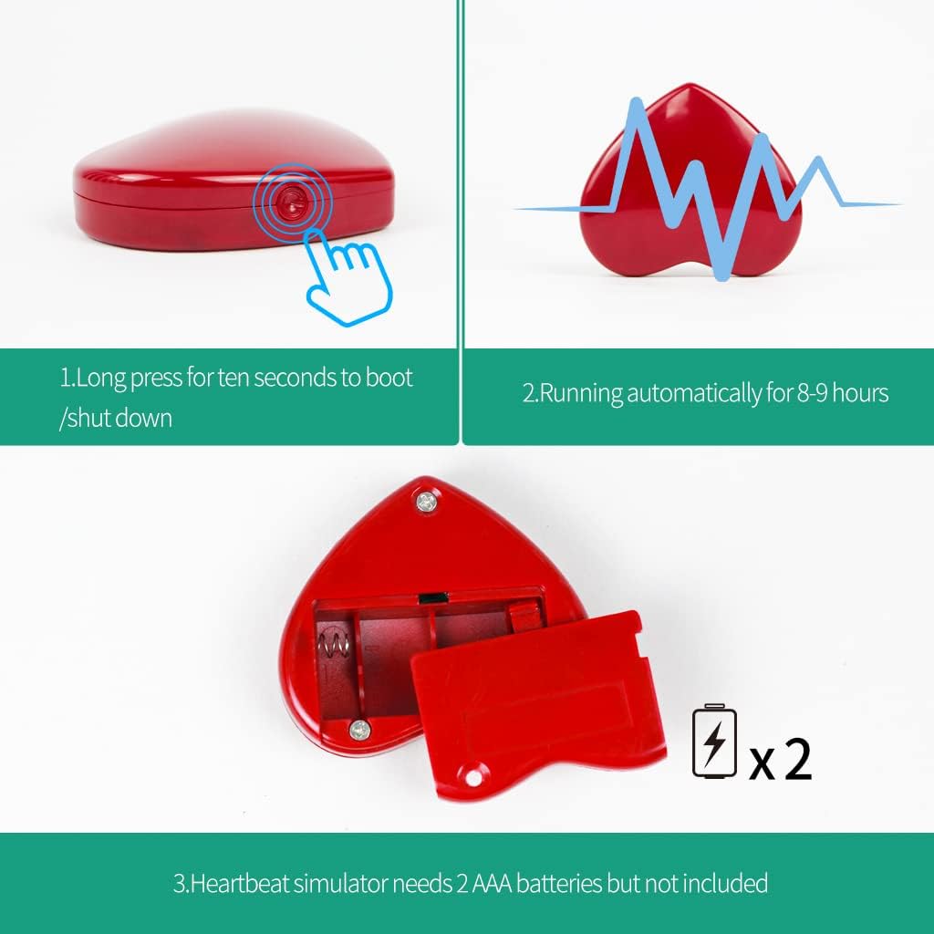 IFOYO Heartbeat Simulator,Heartbeat Pet Soothing Dog Plush Sleep Aid Toys, Dog Anxiety Toy